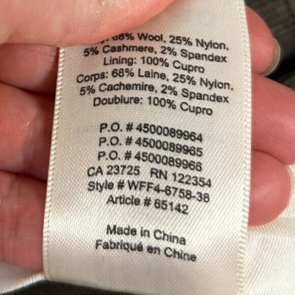 Aritzia Wilfred Gimont Pant Plaid Wool Crop Trousers Straight Leg Brown Size 2 - Picture 15 of 16